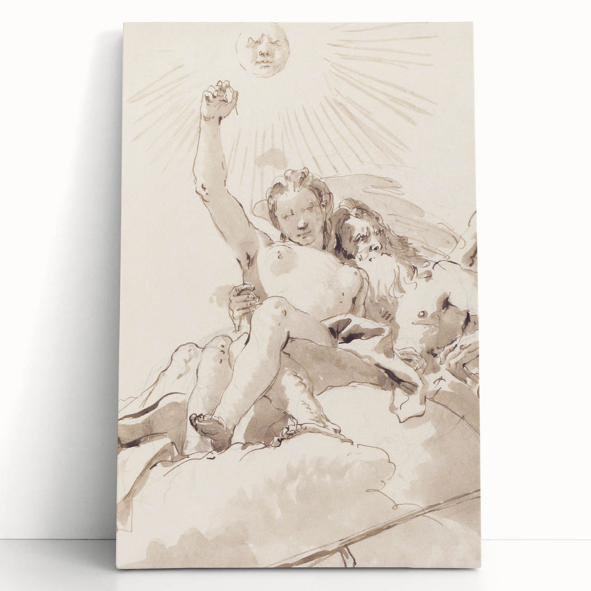 Famous Romantic Era Art: Time and Truth - Historical Romantic Canvas