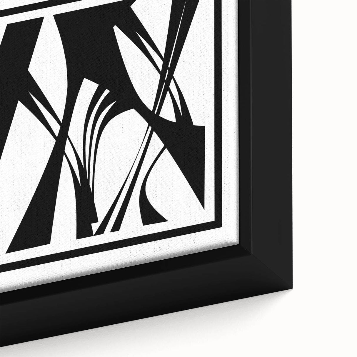 Black and White Office Wall Art – Abstract Geometric Corporate Decor