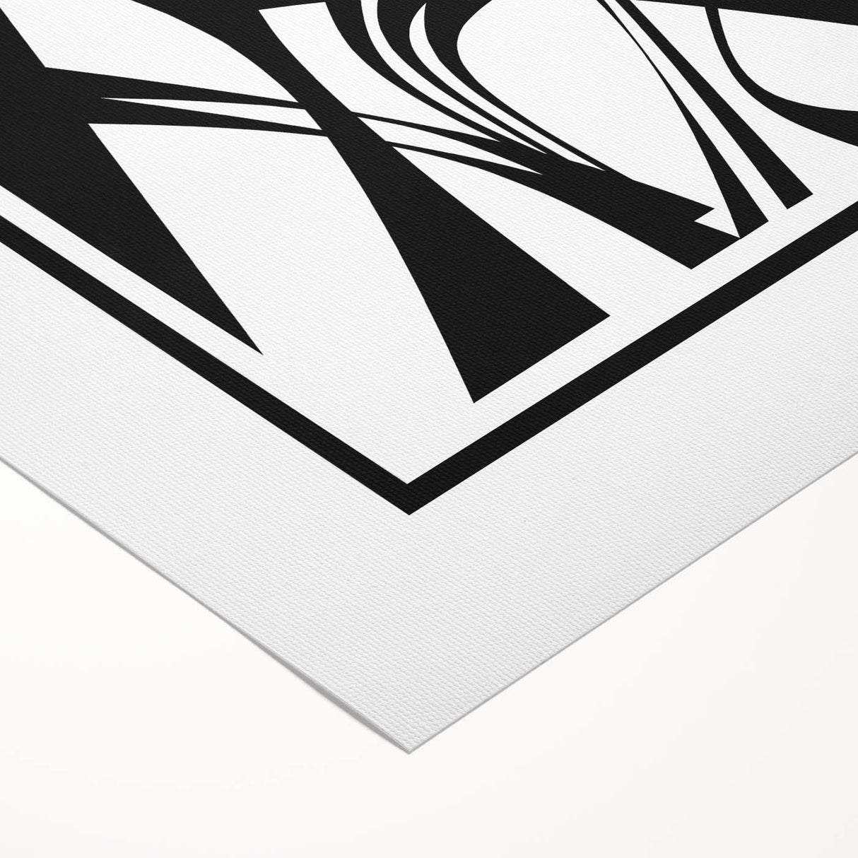 Black and White Office Wall Art – Abstract Geometric Corporate Decor