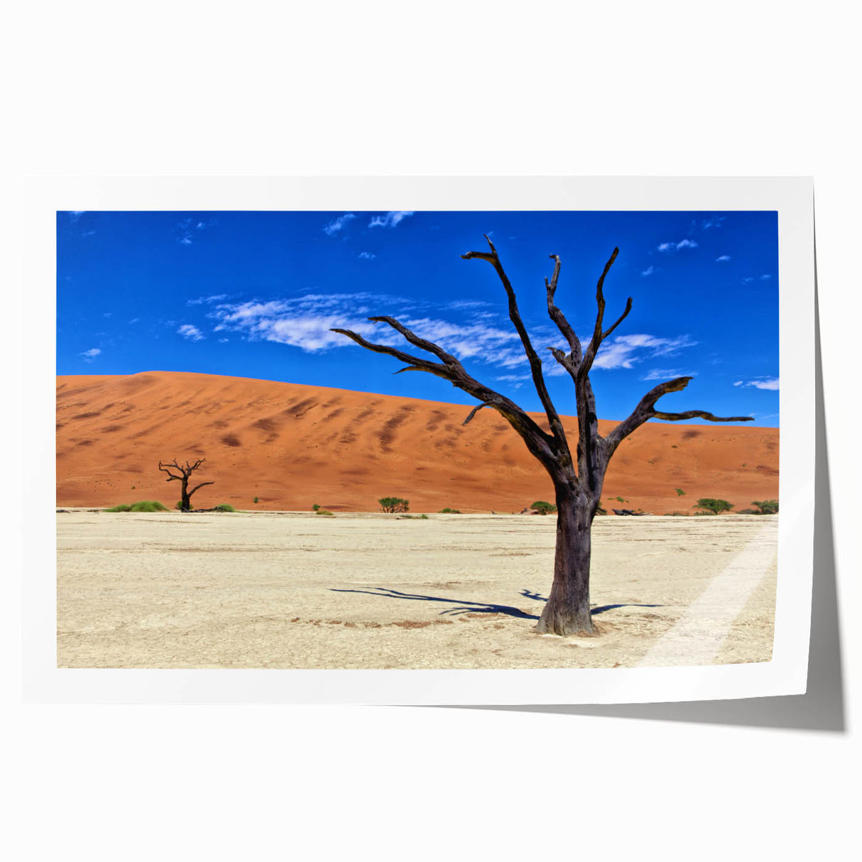 Extra large rolled print of a Namibian landscape with muted earth tones, ideal for art wall dining room or classy bathroom.