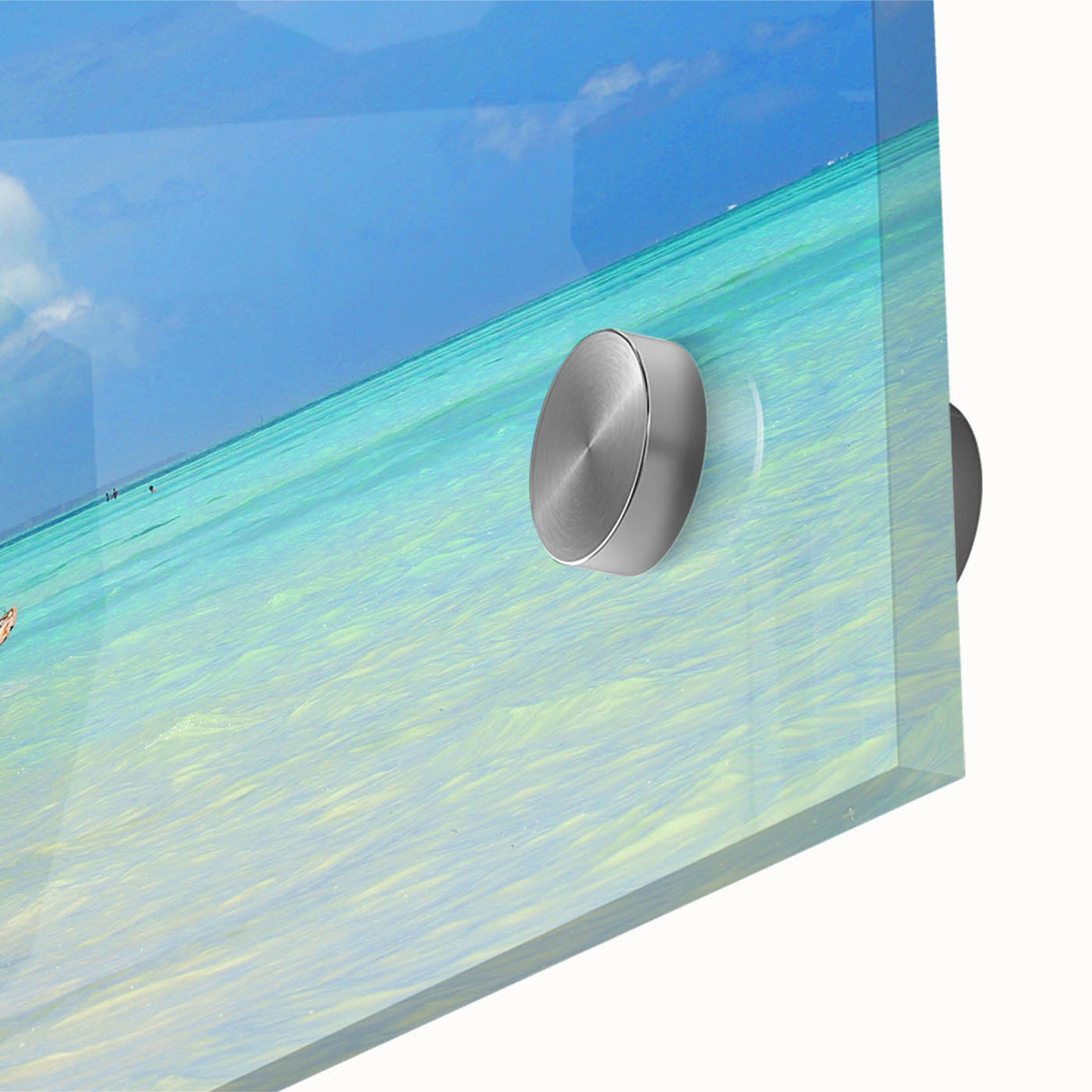 Large abstract wall art depicting the Tanzanian landscape on acrylic glass, with earthy tones, perfect for dining room decor.