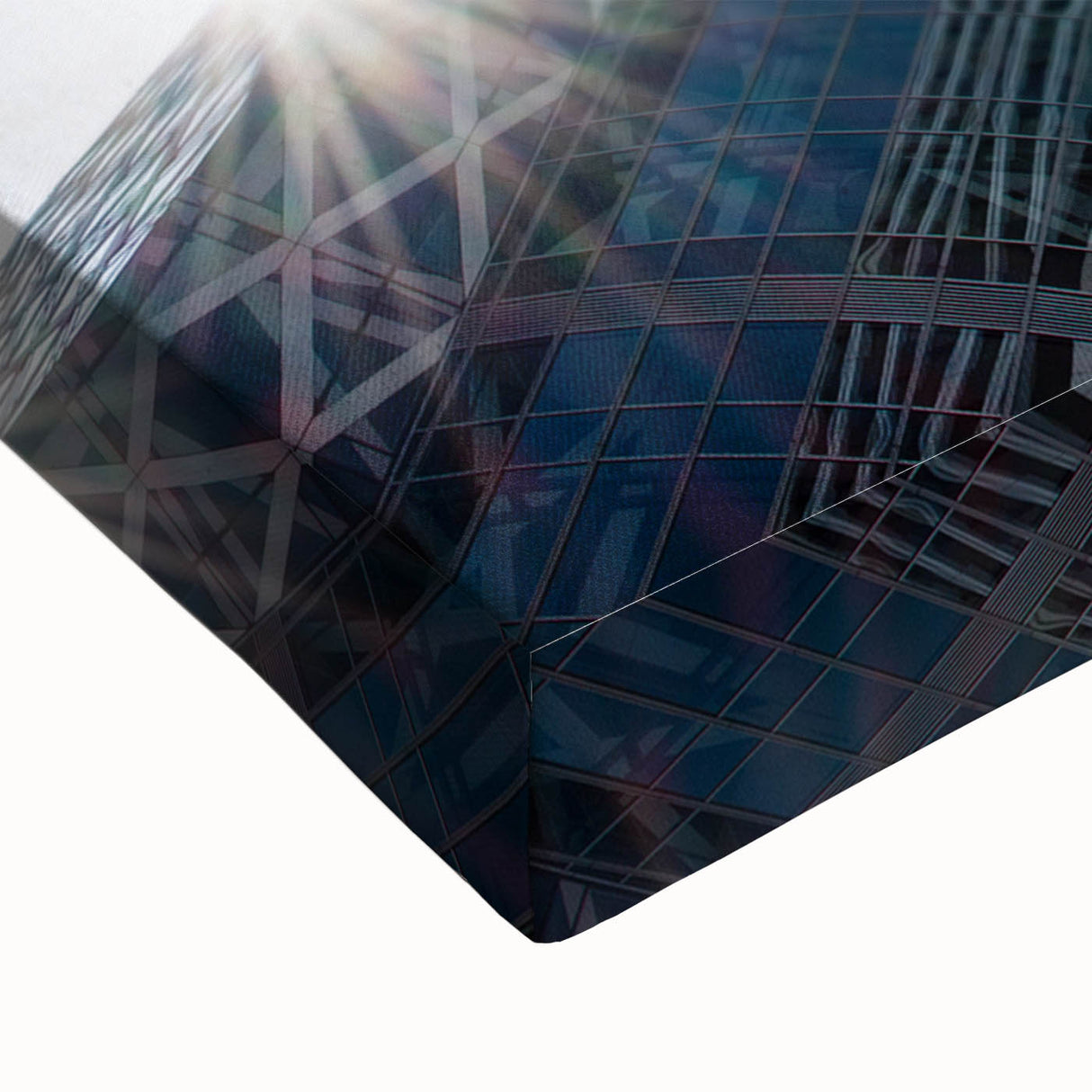 Large art depicting Tokyo skyline in black and white on stretched canvas, suitable for bedroom wall decor.