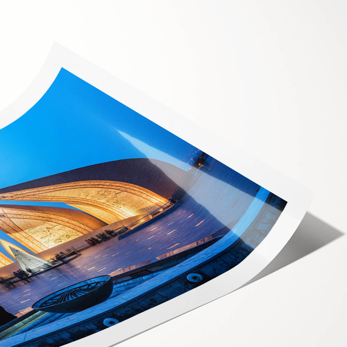 Extra large rolled print featuring line art flowers in black and white, ideal for large living room wall art.