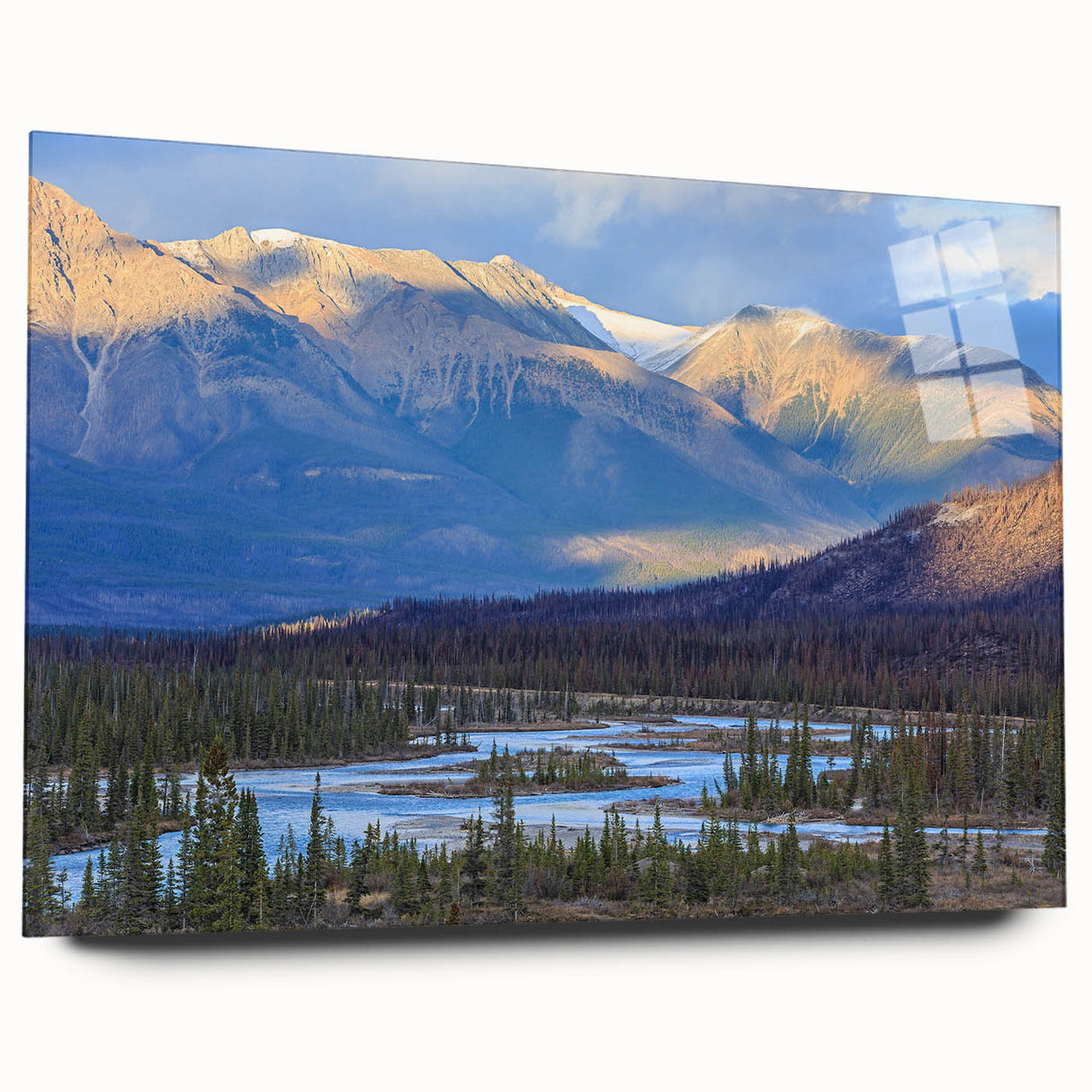 Large abstract wall art featuring muted earth tones, acrylic print, ideal for bedroom or dining room decor.