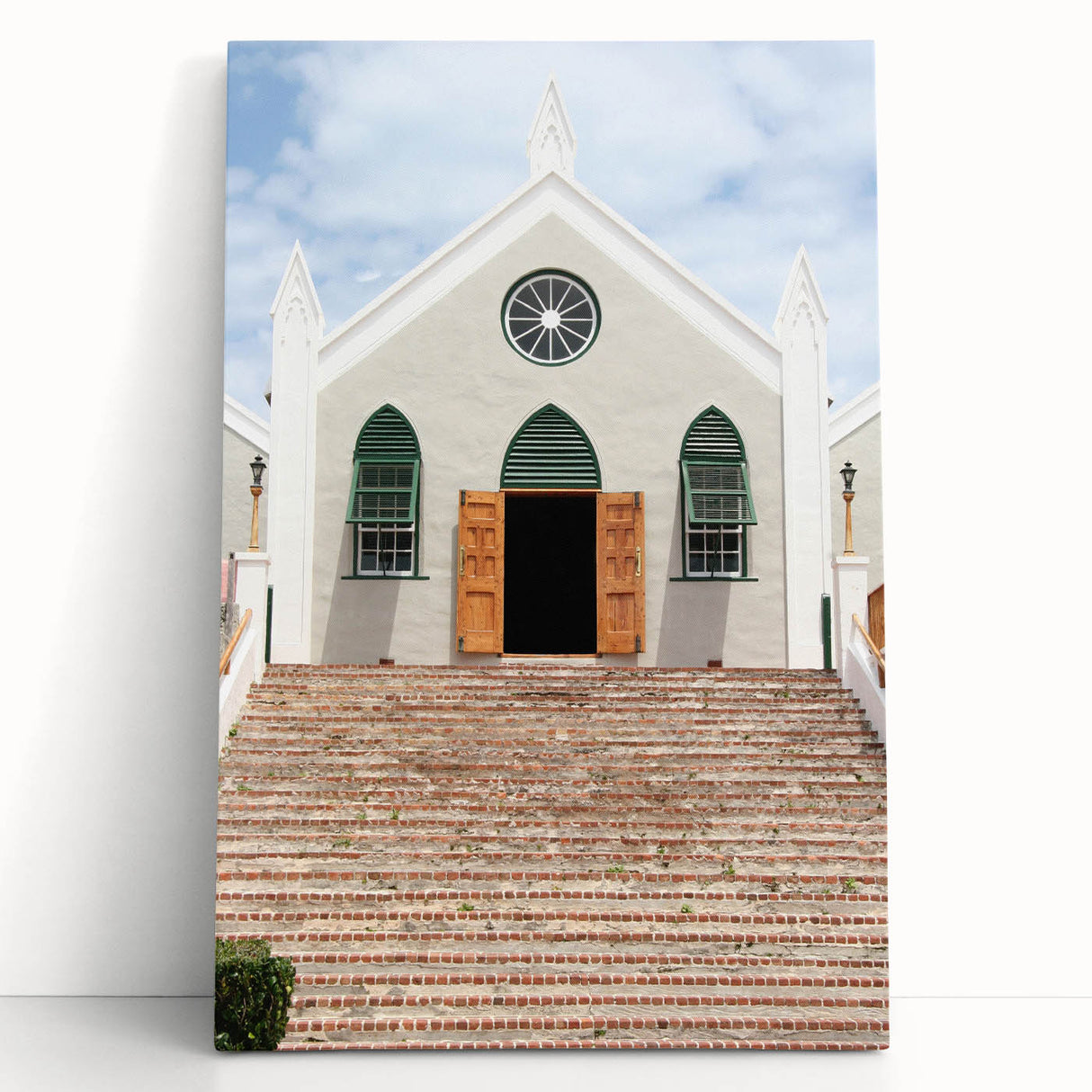 Large black and white stretched canvas featuring a serene Caribbean seascape, ideal for kitchen wall art.