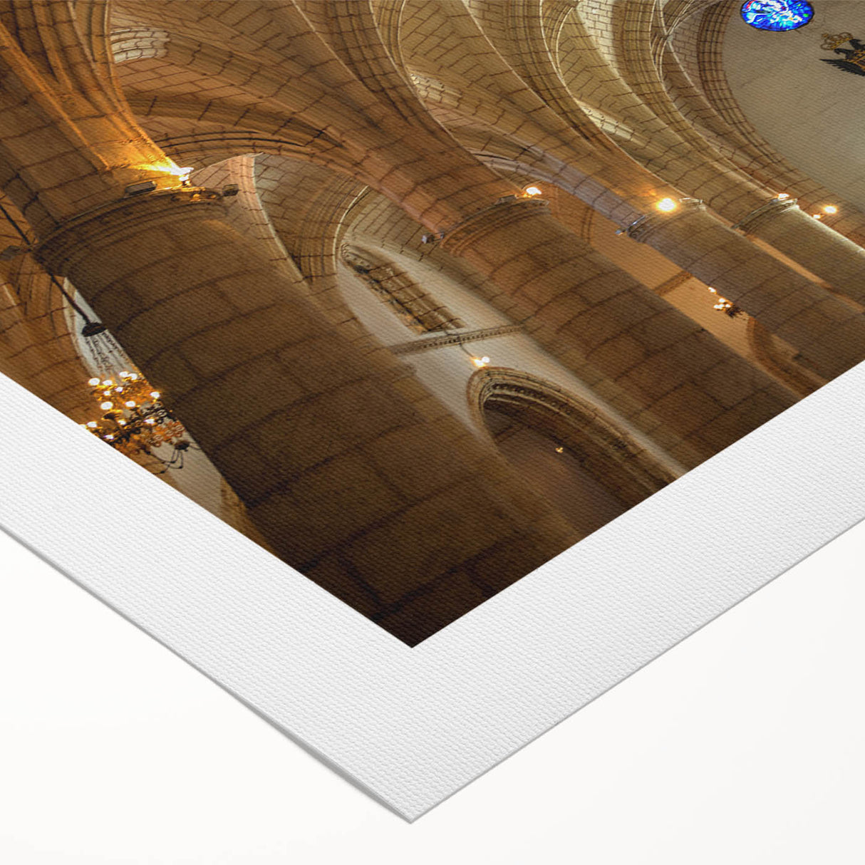 Art deco poster featuring a vibrant Caribbean scenery on rolled canvas, ideal for dining room wall art.