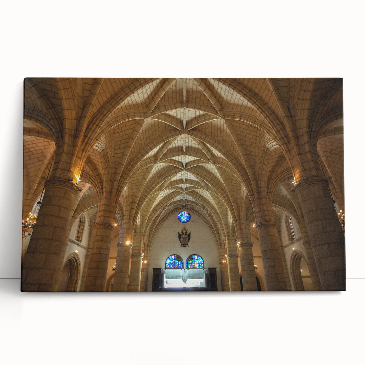 Black and white photograph of a Caribbean beach scene on stretched canvas, ideal for kitchen wall art.