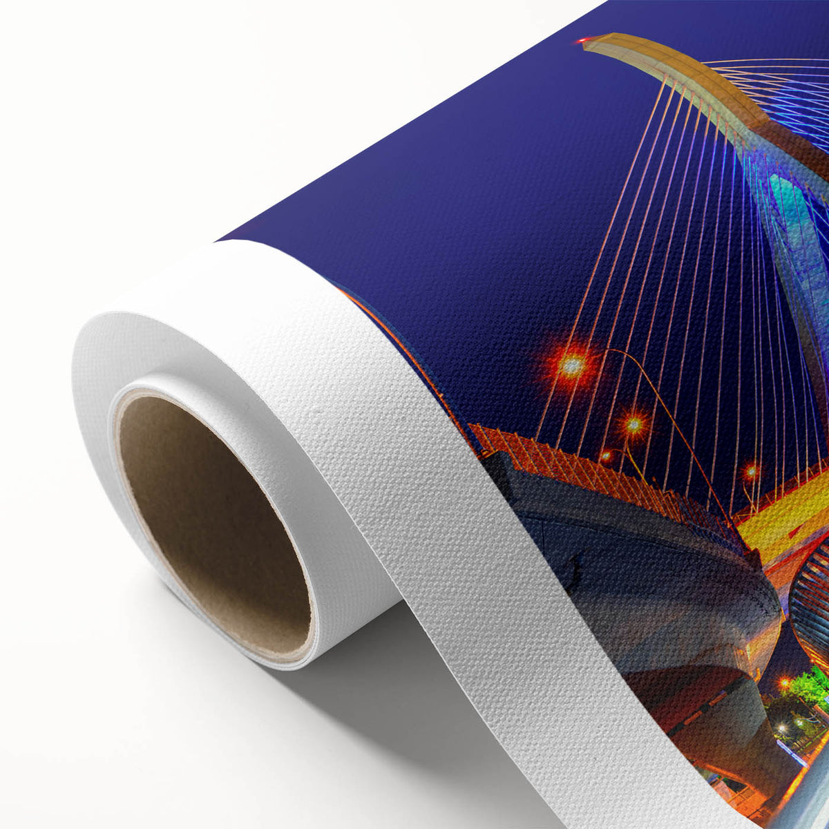 Art deco poster of Boston skyline in pastel shades on rolled canvas, ideal for nursery wall art.