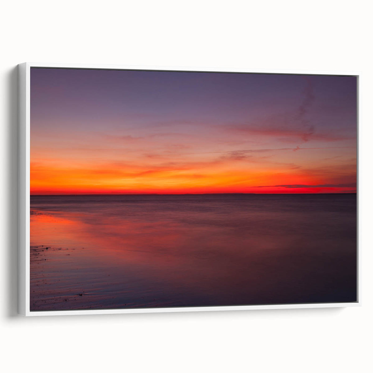 Vintage poster art of Massachusetts Cape in colorful tones, framed canvas, ideal for living room decor.