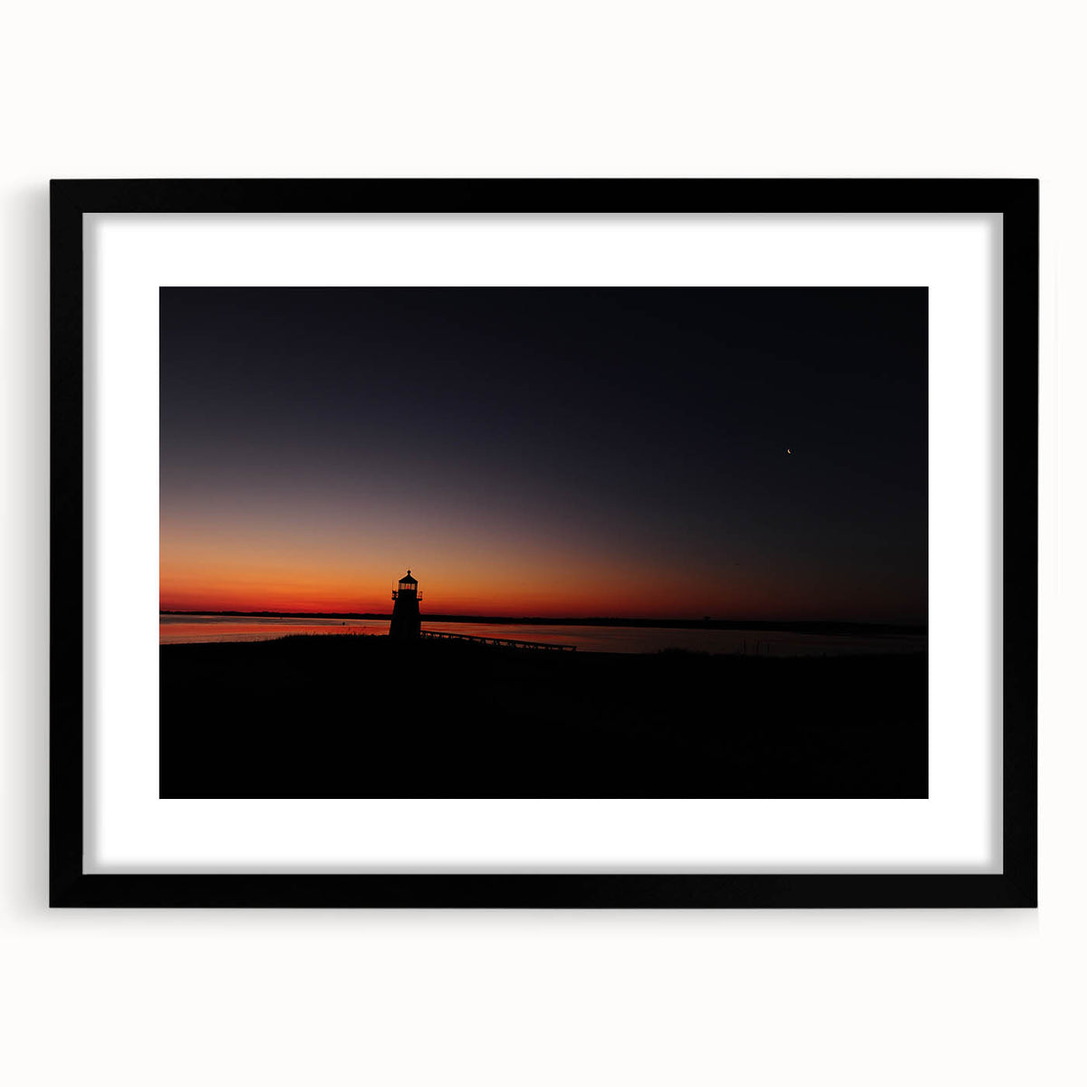Extra large, colorful abstract art print of a textured Massachusetts landscape, framed in black, ideal for living room decor.