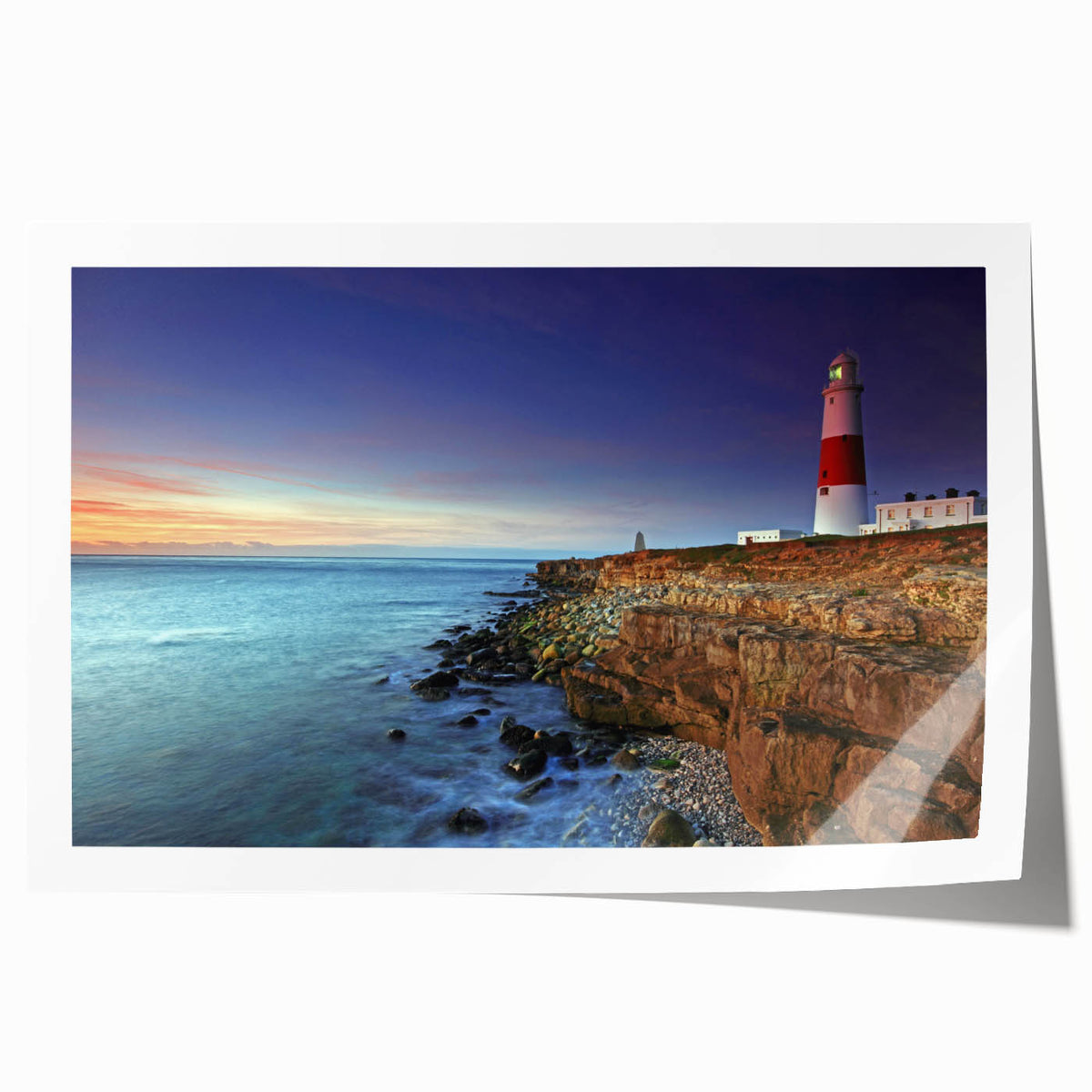 Extra large rolled print of Portland, Oregon scenery with vibrant green and floral accents, ideal for art wall dining room.