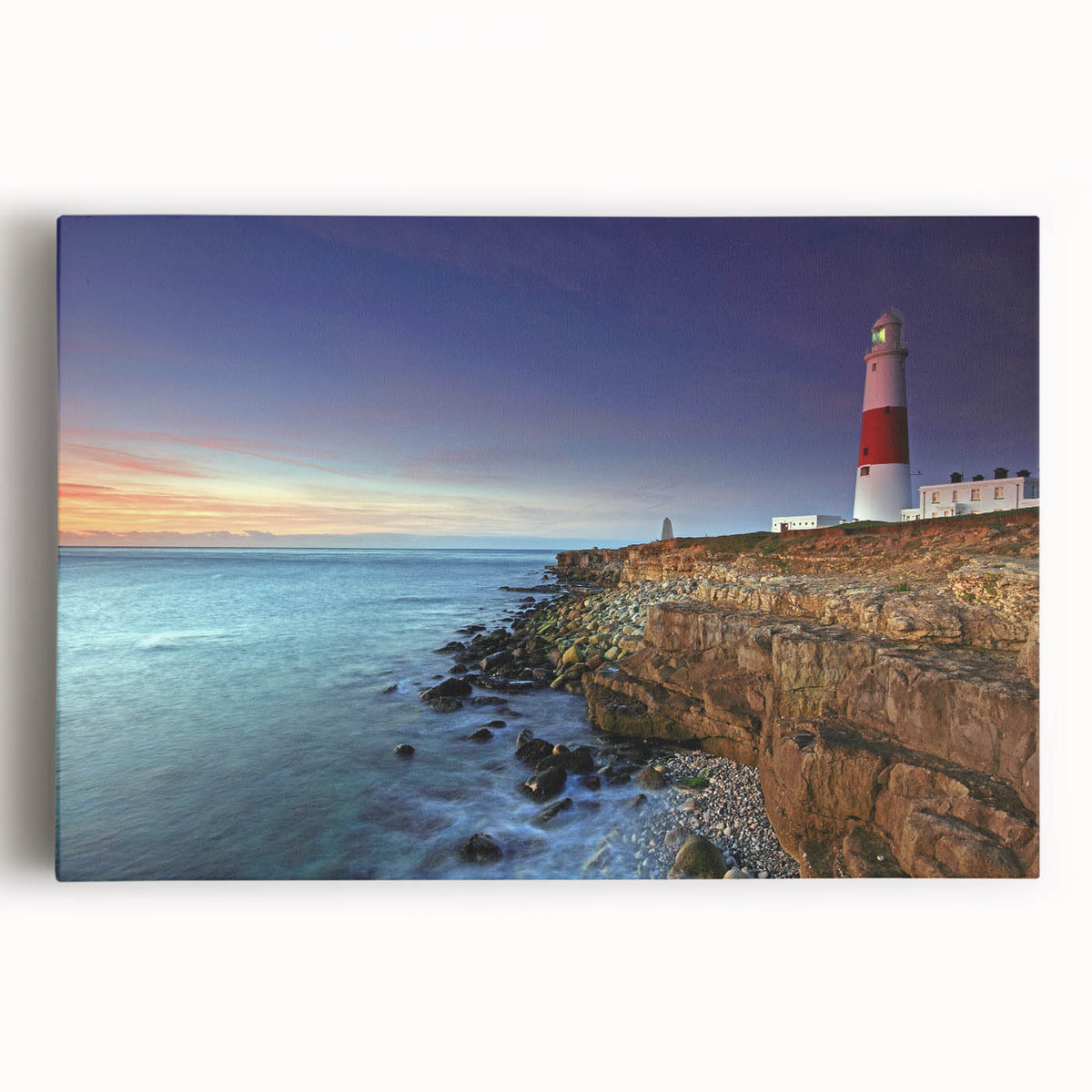 Black and white photograph of Portland, Oregon on stretched canvas, suited for kitchen wall art.