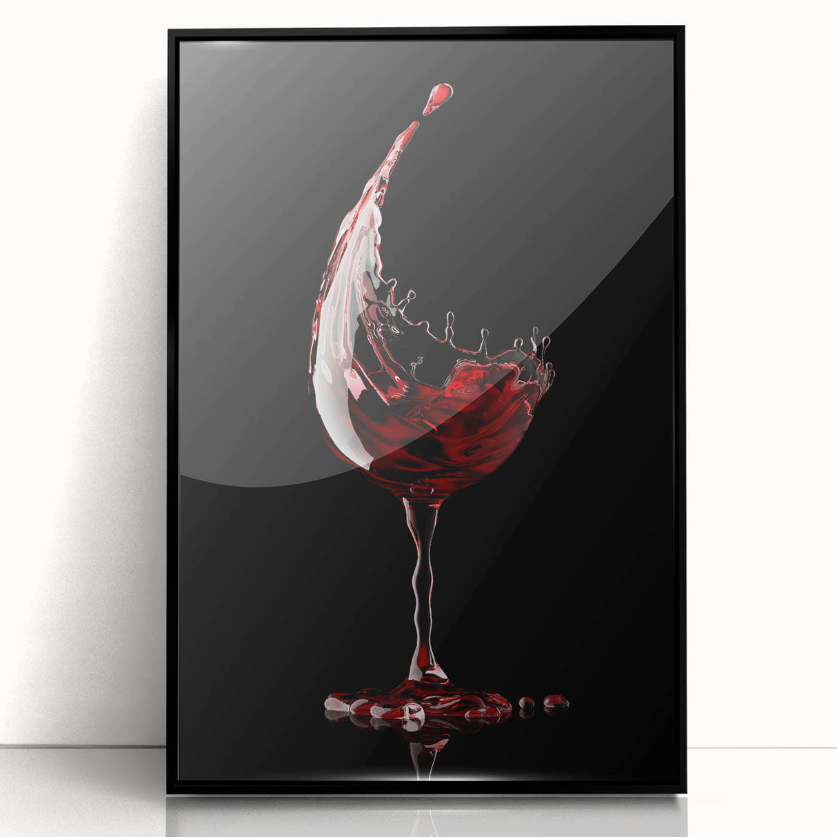 Wine Splash Elegance - Framed Kitchen Prints for Modern Decor