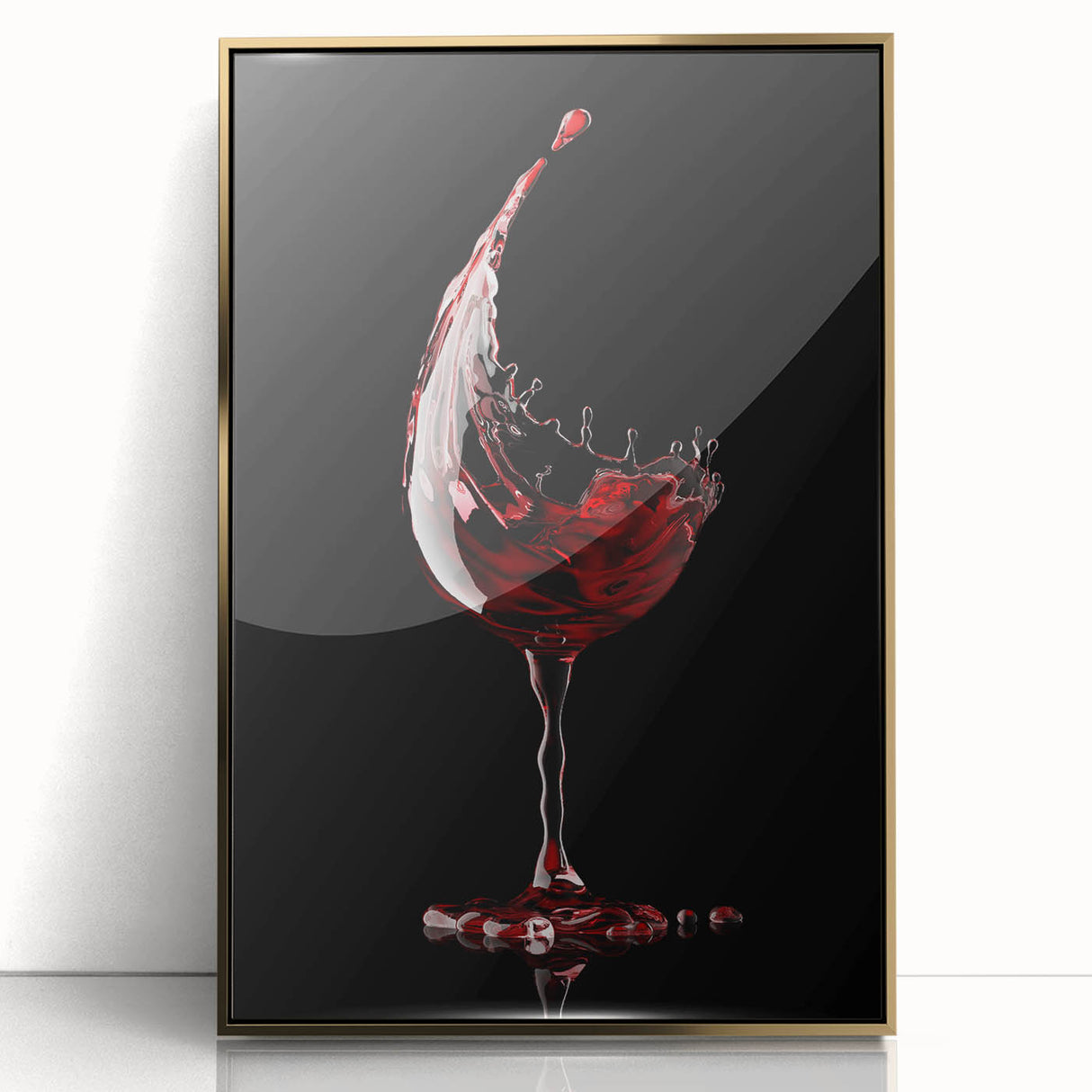 Wine Splash Elegance - Framed Kitchen Prints for Modern Decor