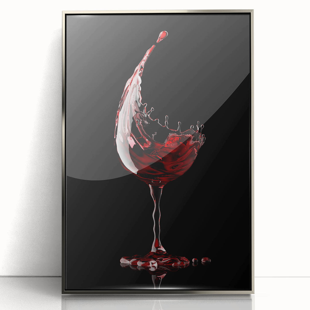 Wine Splash Elegance - Framed Kitchen Prints for Modern Decor