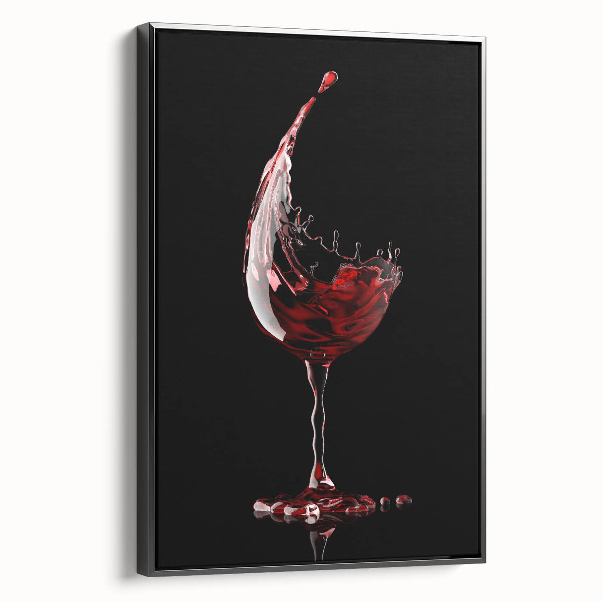 Wine Splash Elegance - Framed Kitchen Prints for Modern Decor