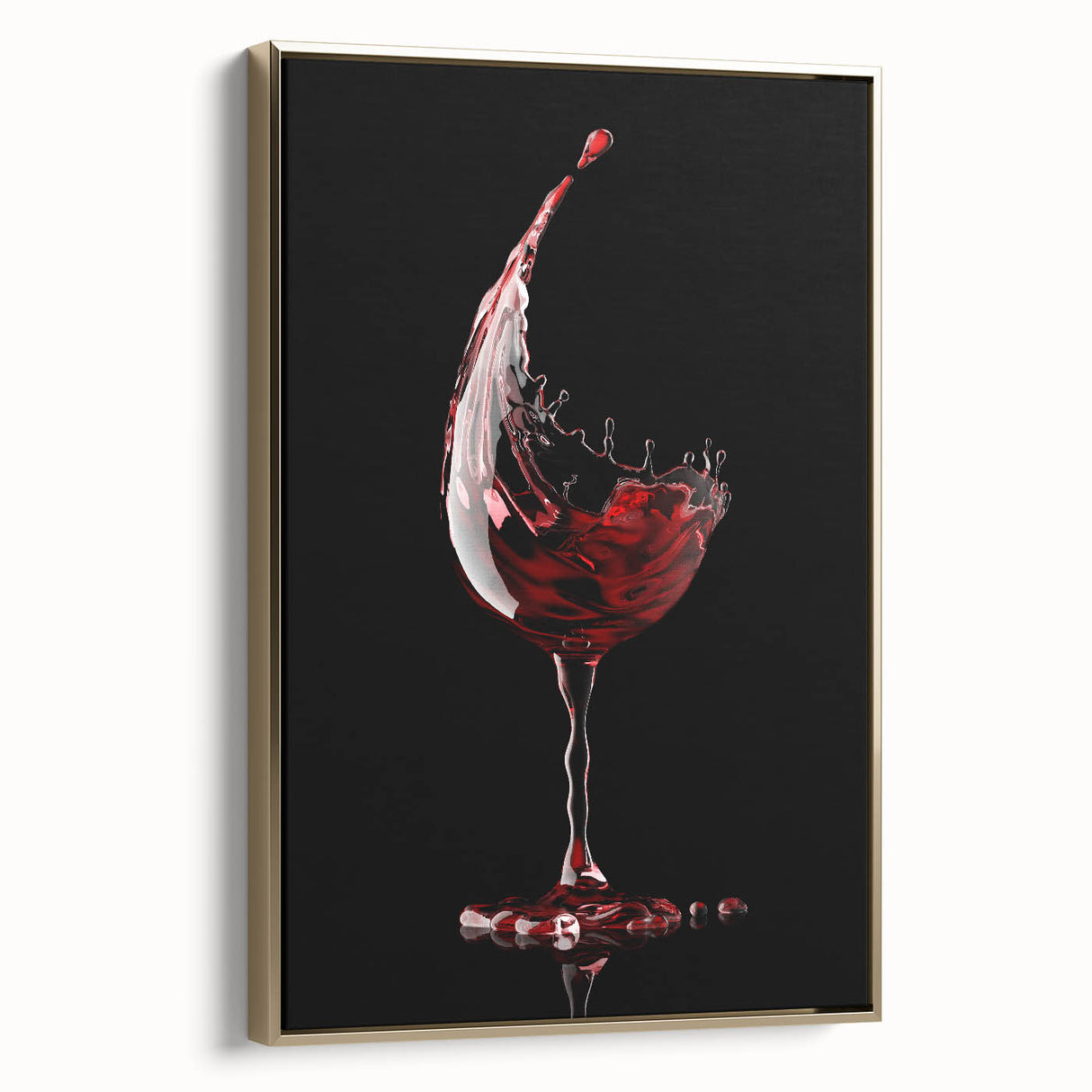 Wine Splash Elegance - Framed Kitchen Prints for Modern Decor
