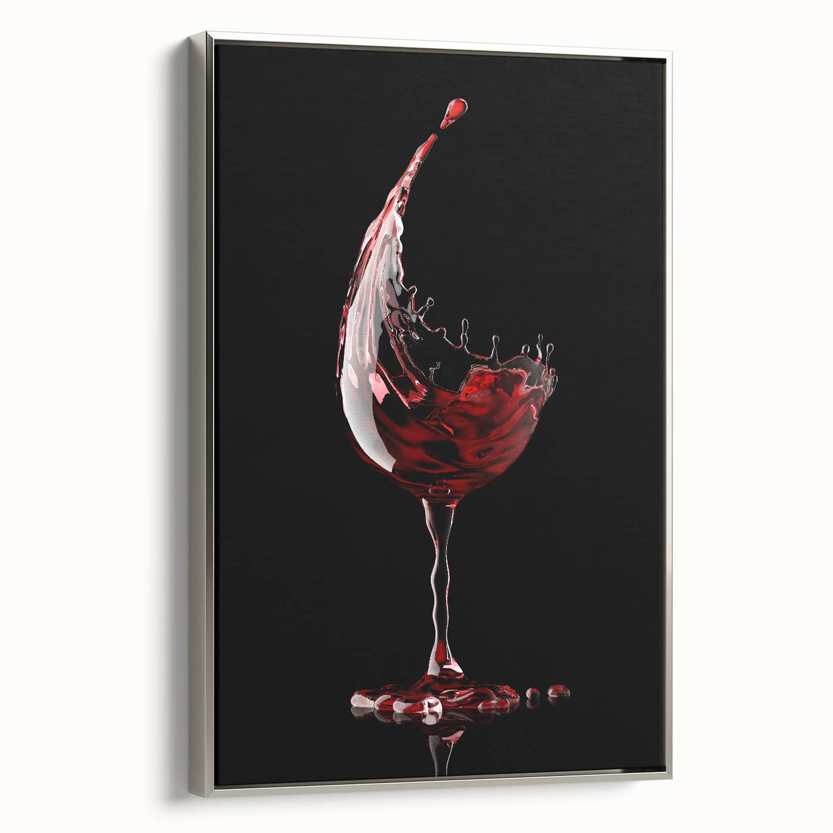 Wine Splash Elegance - Framed Kitchen Prints for Modern Decor