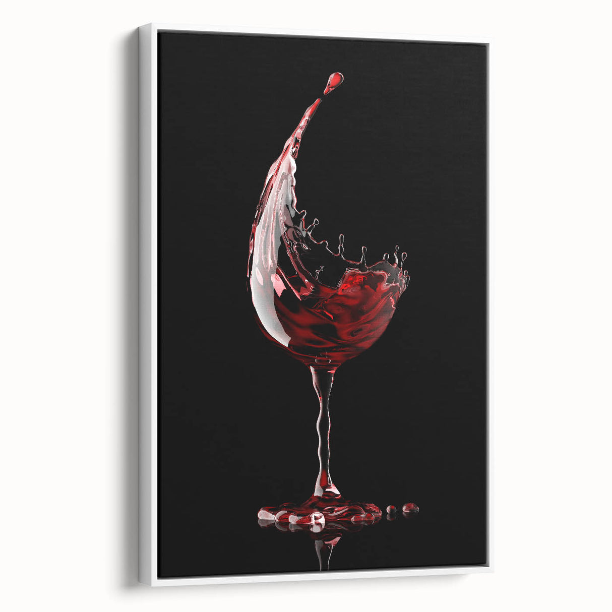 Wine Splash Elegance - Framed Kitchen Prints for Modern Decor
