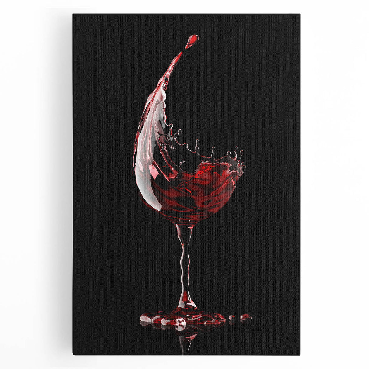 Wine Splash Elegance - Framed Kitchen Prints for Modern Decor