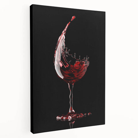 Wine Splash Elegance - Framed Kitchen Prints for Modern Decor