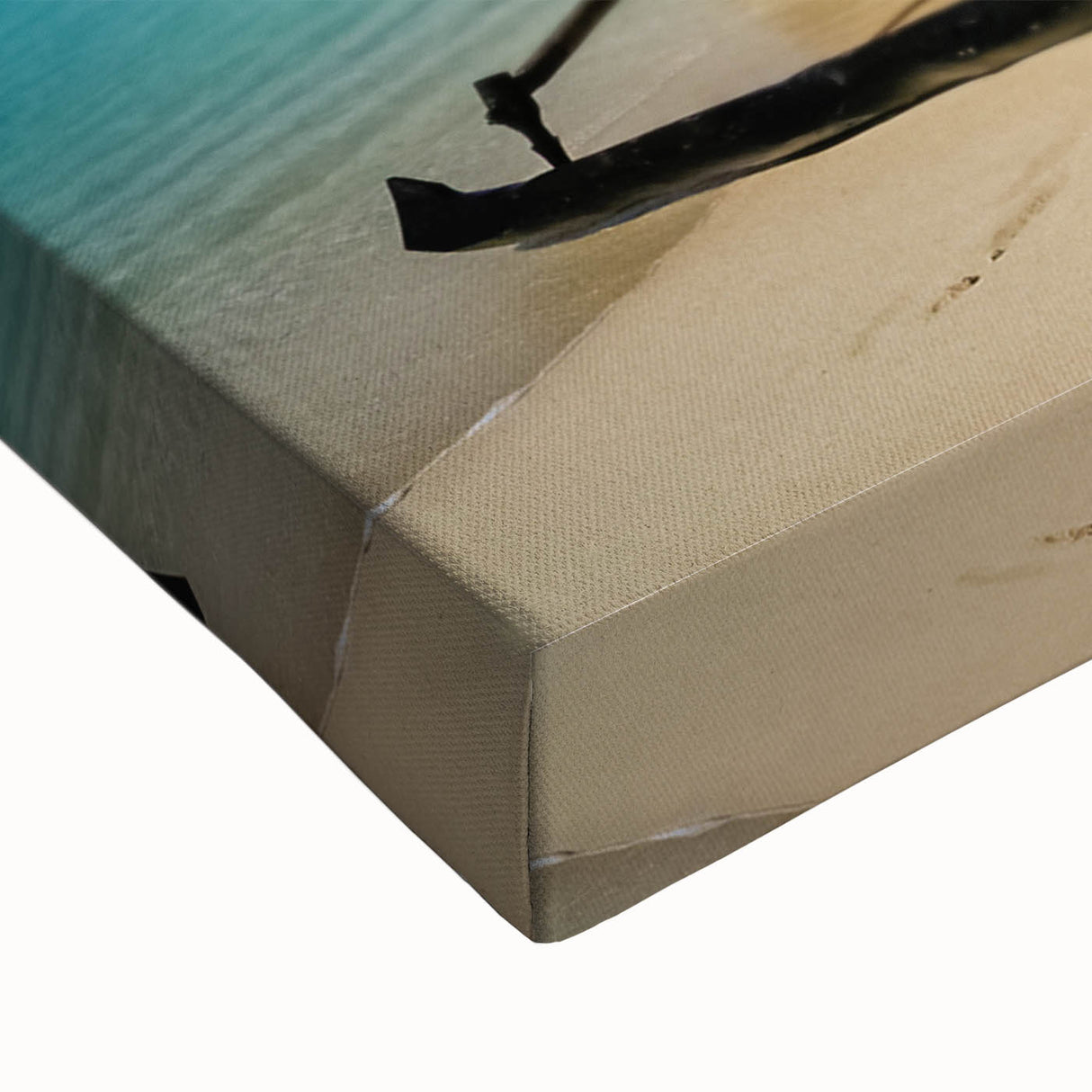 Large art of a Madagascar landscape in black and white on stretched canvas, ideal for bedroom wall decor.