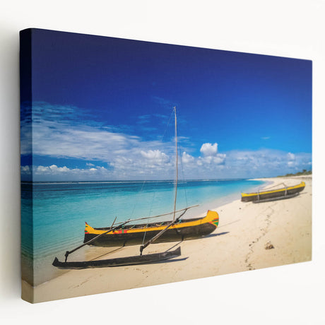 Large canvas print of a Madagascar landscape, featuring earth tones and green accents, ideal for kitchen wall art.