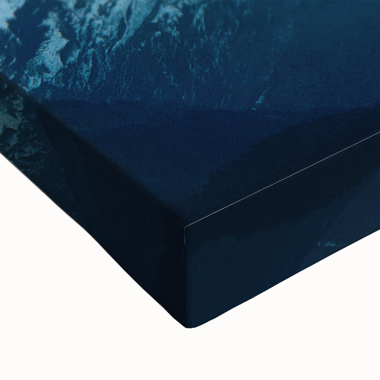 Black and white landscape art painting of a serene Indian scenery on large stretched canvas, suitable for bedroom decor.