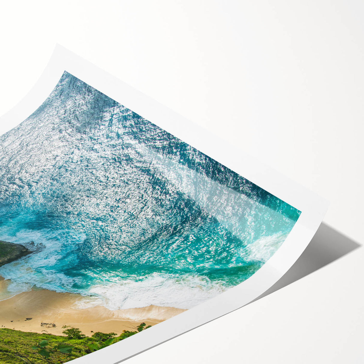 Extra large rolled print of line art flowers in subtle gray tones, ideal for large living room wall art.