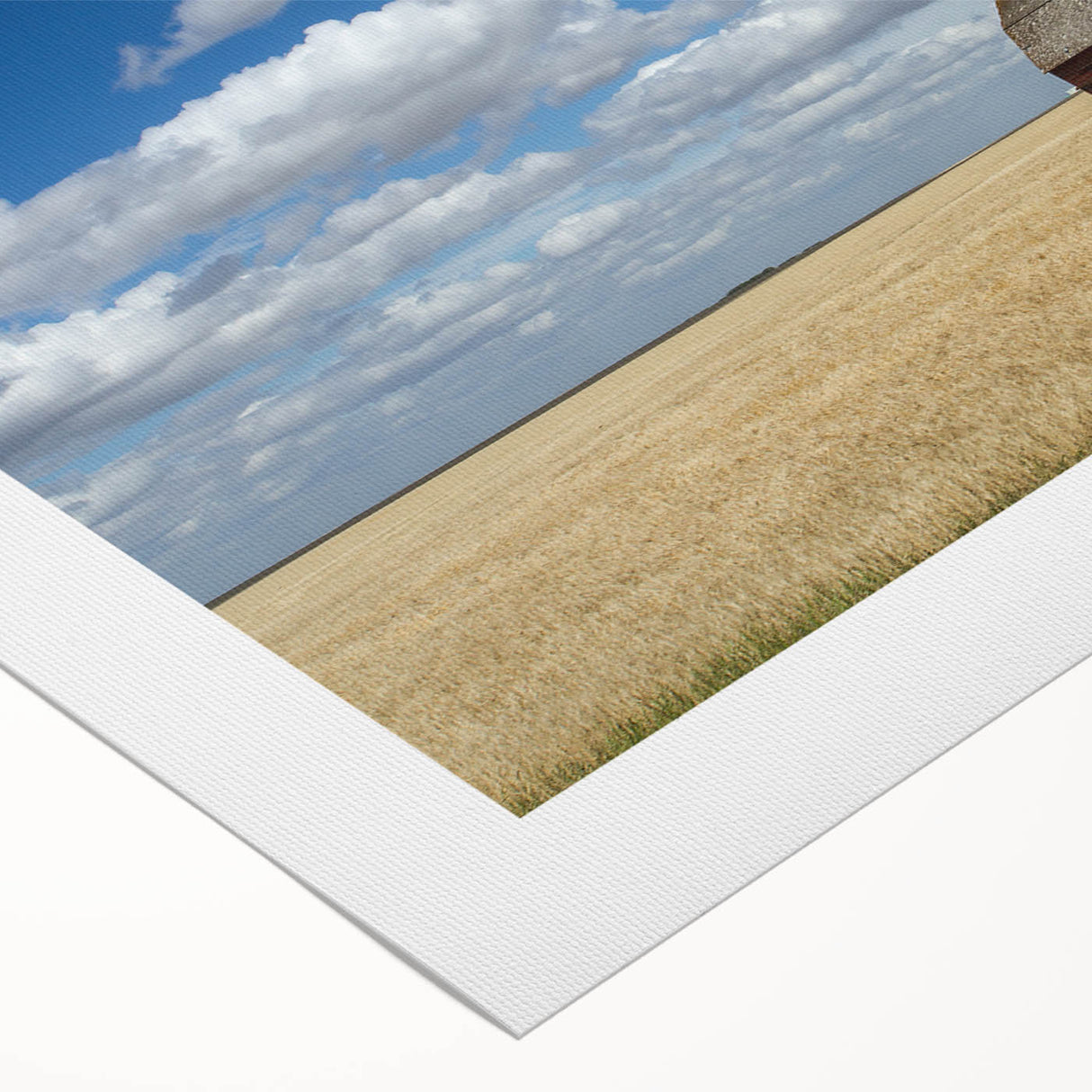 Art deco poster featuring a serene Saskatchewan landscape in muted earth tones on rolled canvas, ideal for dining room decor.