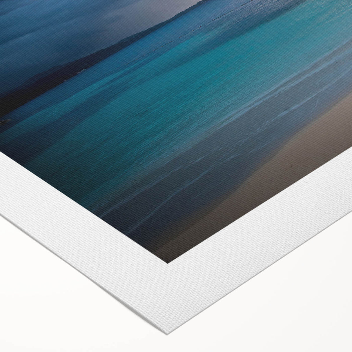 Art deco poster featuring a vibrant Caribbean scene on rolled canvas, ideal for dining room wall art.