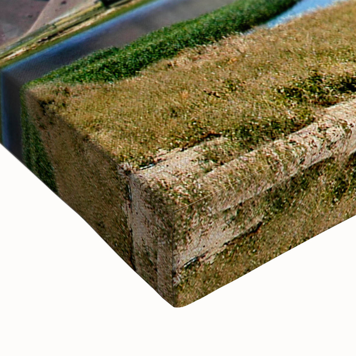 Black and white landscape art painting of a Middle Eastern scenery on stretched canvas, ideal for bedroom wall art.