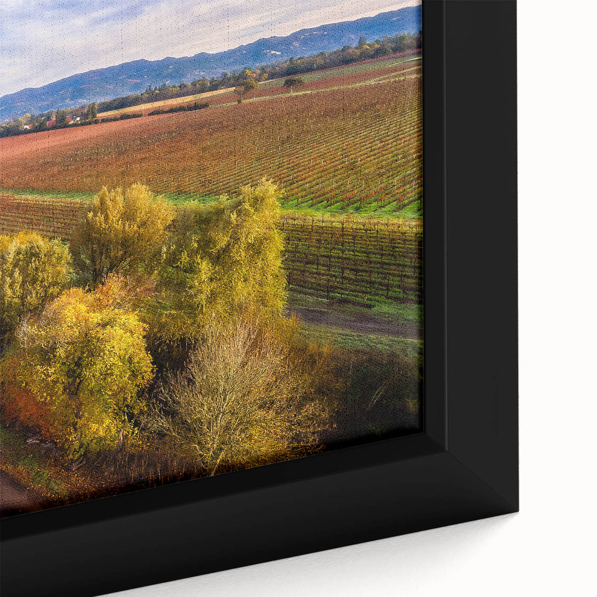 Textured black wall art with colorful abstract design on a framed canvas, ideal for living room decor.
