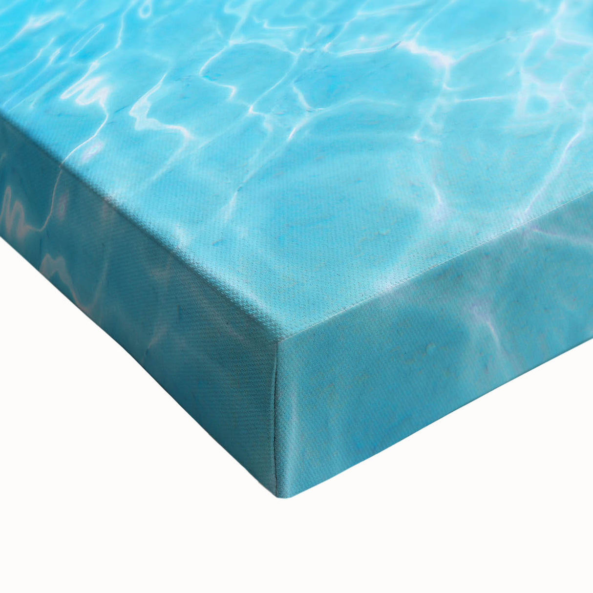 Black and white landscape art painting of a Caribbean beach on stretched canvas, ideal for bedroom wall art.