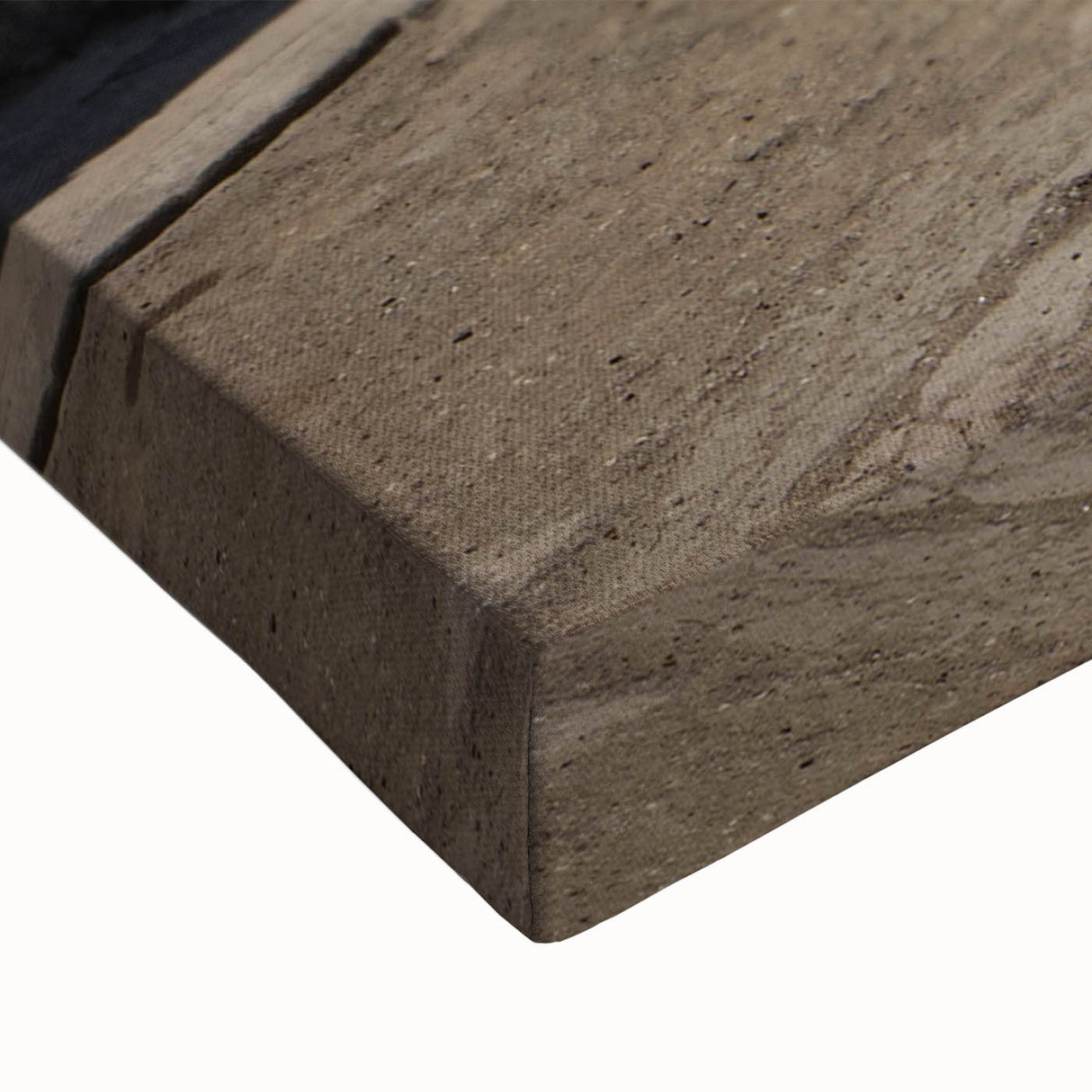 Black and white landscape art painting on stretched canvas depicting a serene Caribbean scene, ideal for bedroom decor.