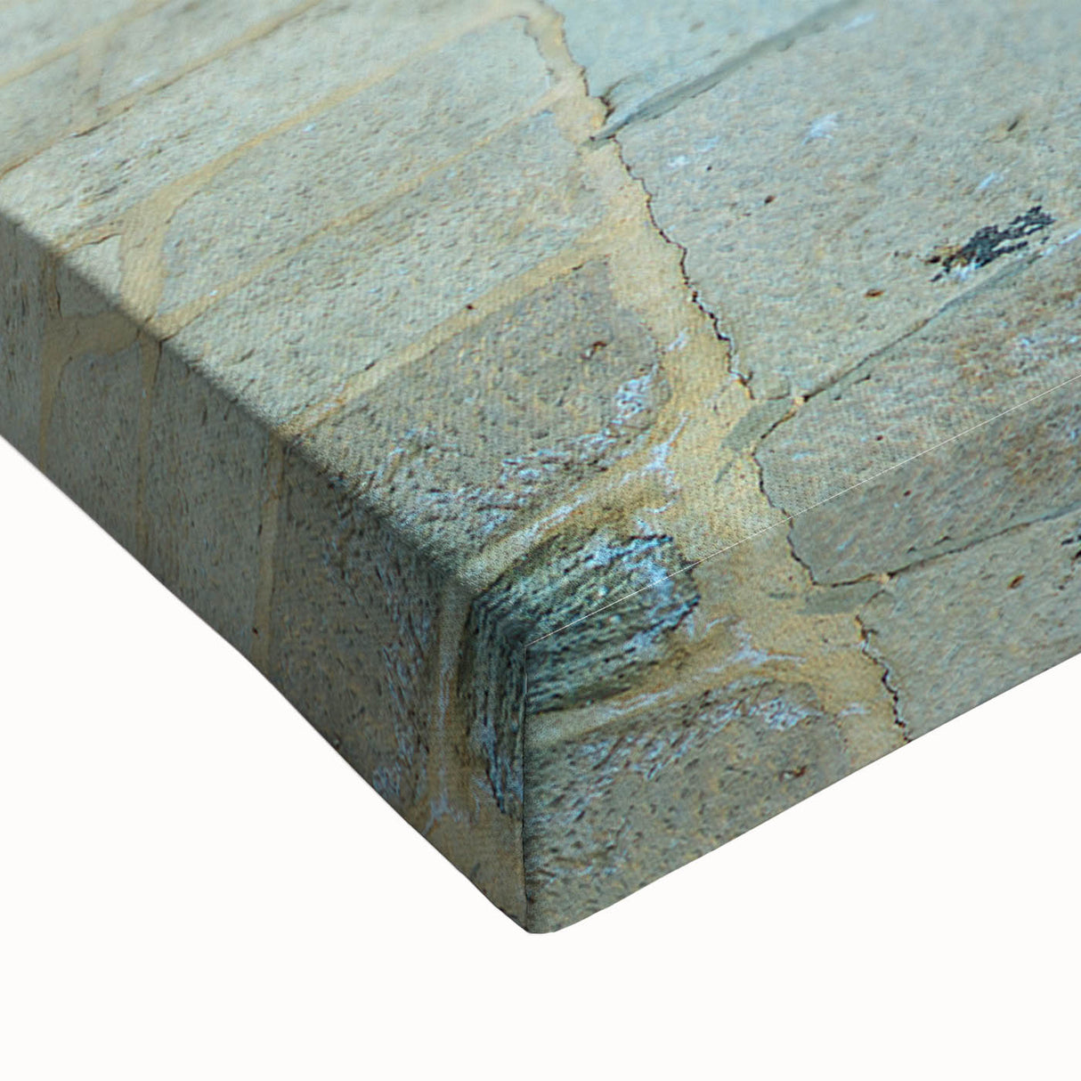 Black and white landscape art painting of a Croatian scene on stretched canvas, suited for bedroom wall art.