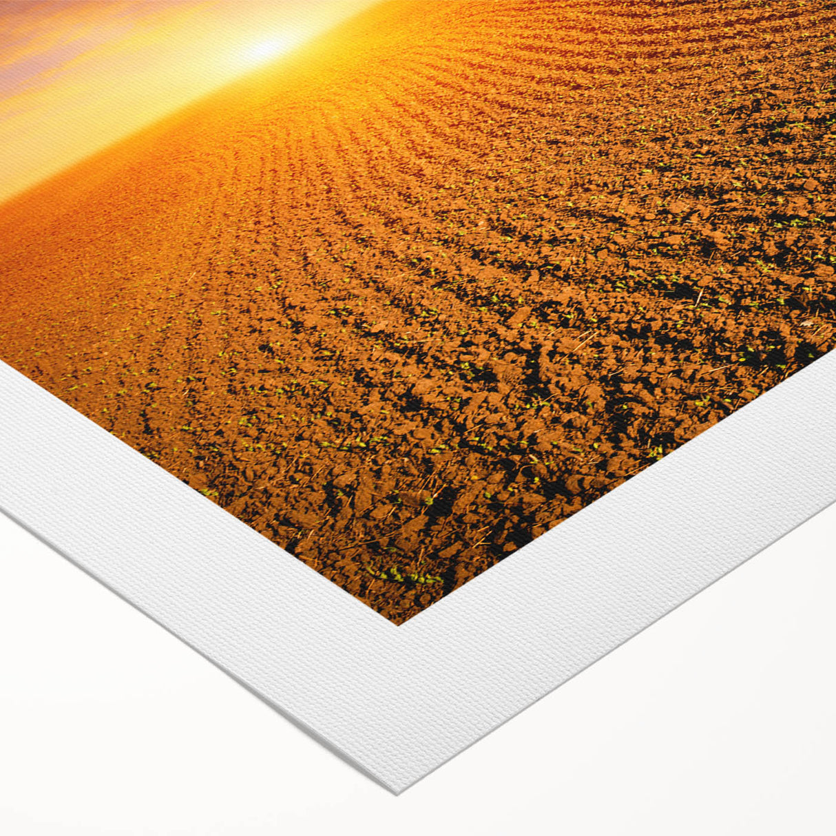 Art deco poster of a European scenery in muted earth tones on rolled canvas, ideal for dining room wall art.