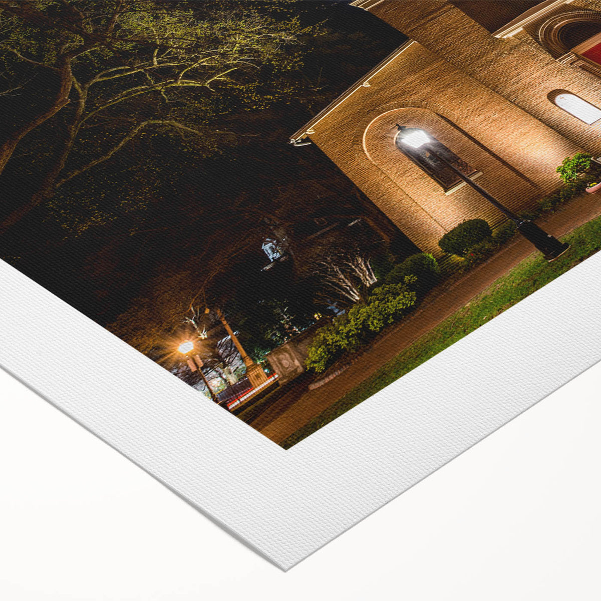 Art deco poster of Annapolis skyline in muted gold and blue tones on rolled canvas, suitable for dining room wall art.