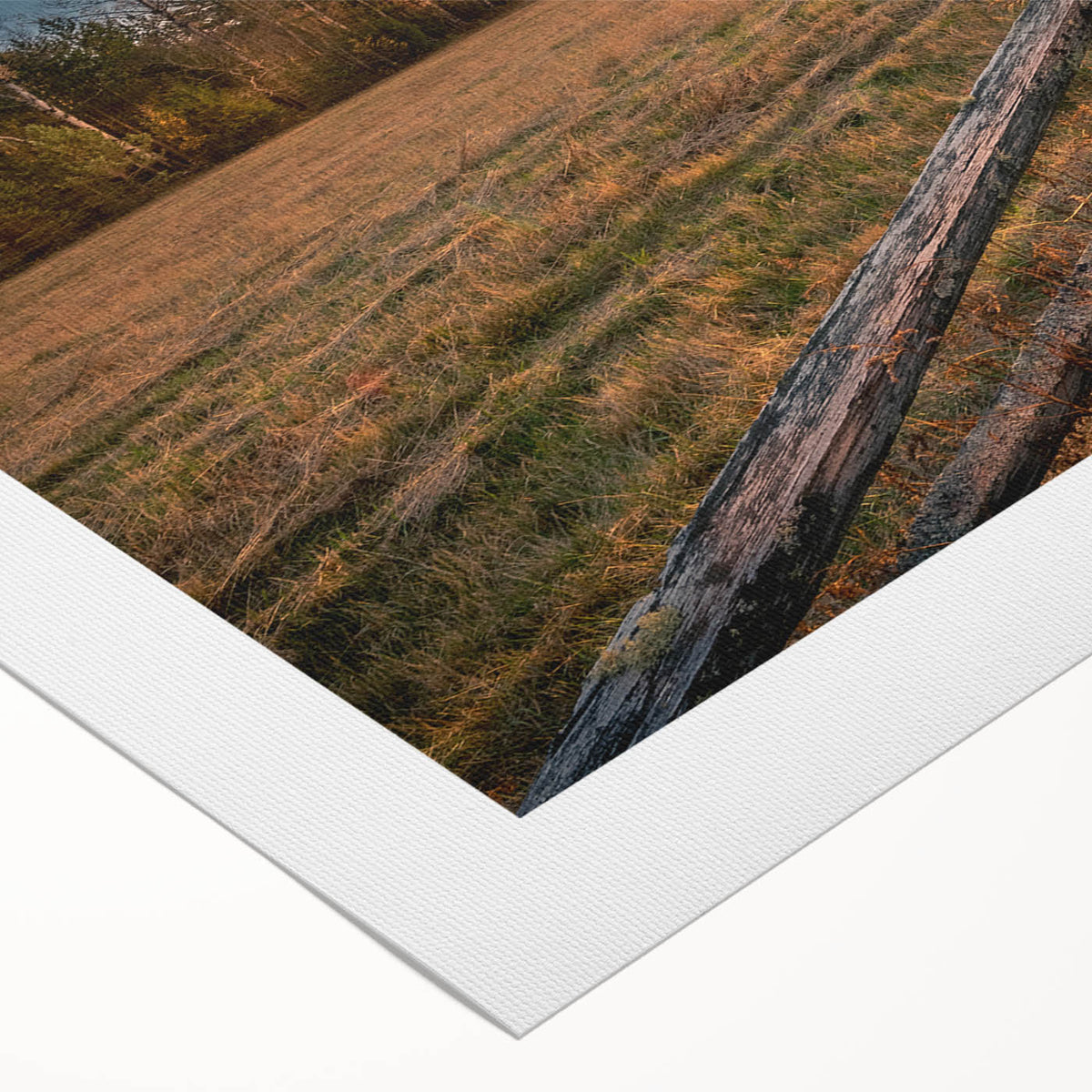Art deco poster of Adirondacks scenery in muted greens and blues on rolled canvas, ideal for dining room wall art.