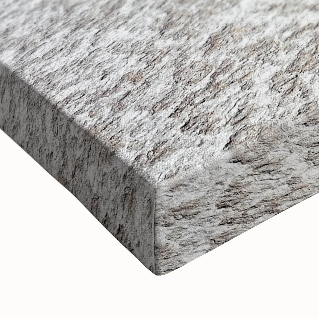 Large art of a black and white landscape painting of Namibia on stretched canvas, suitable for bedroom wall decor.