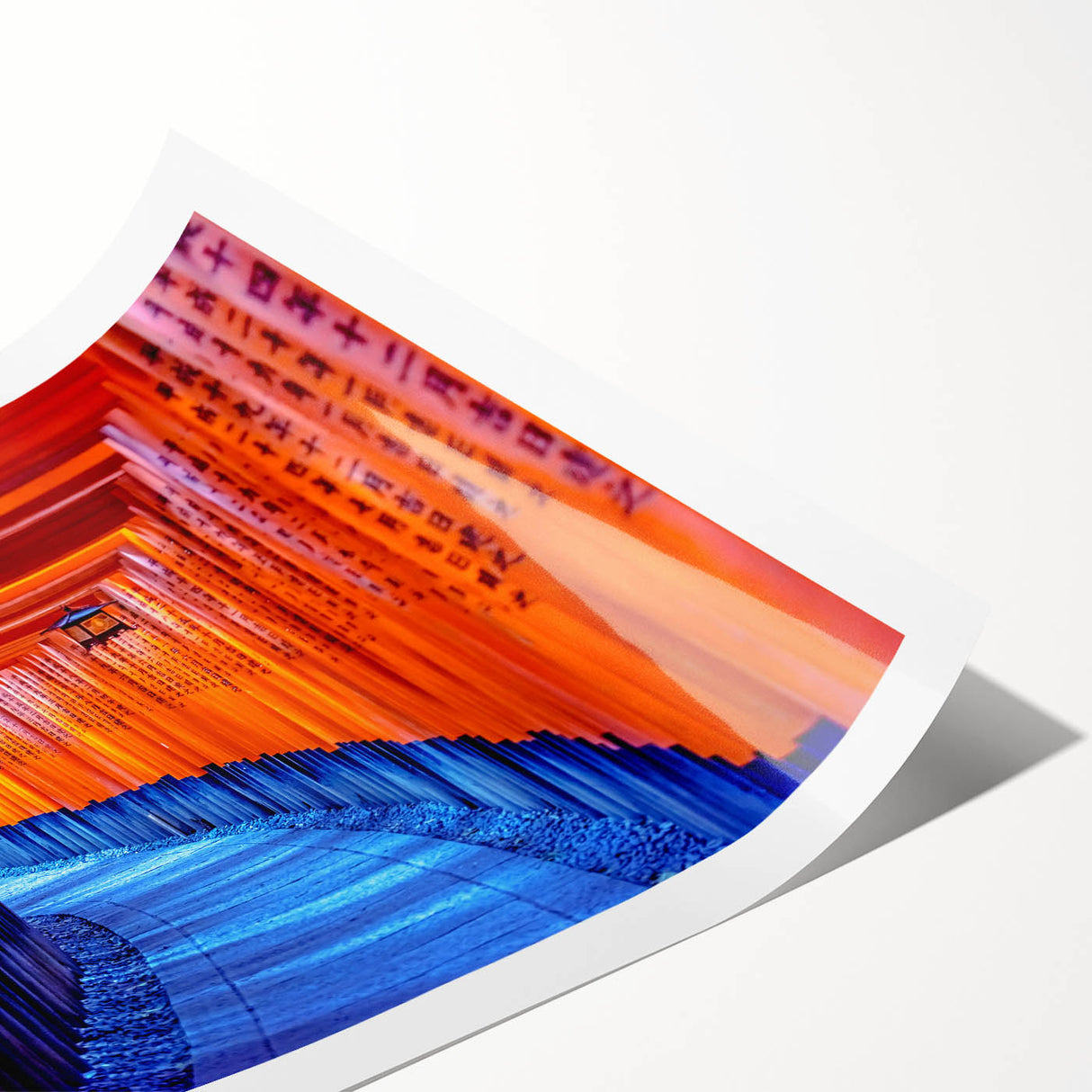 Extra large wall art featuring line art flowers in muted tones, printed on rolled canvas.