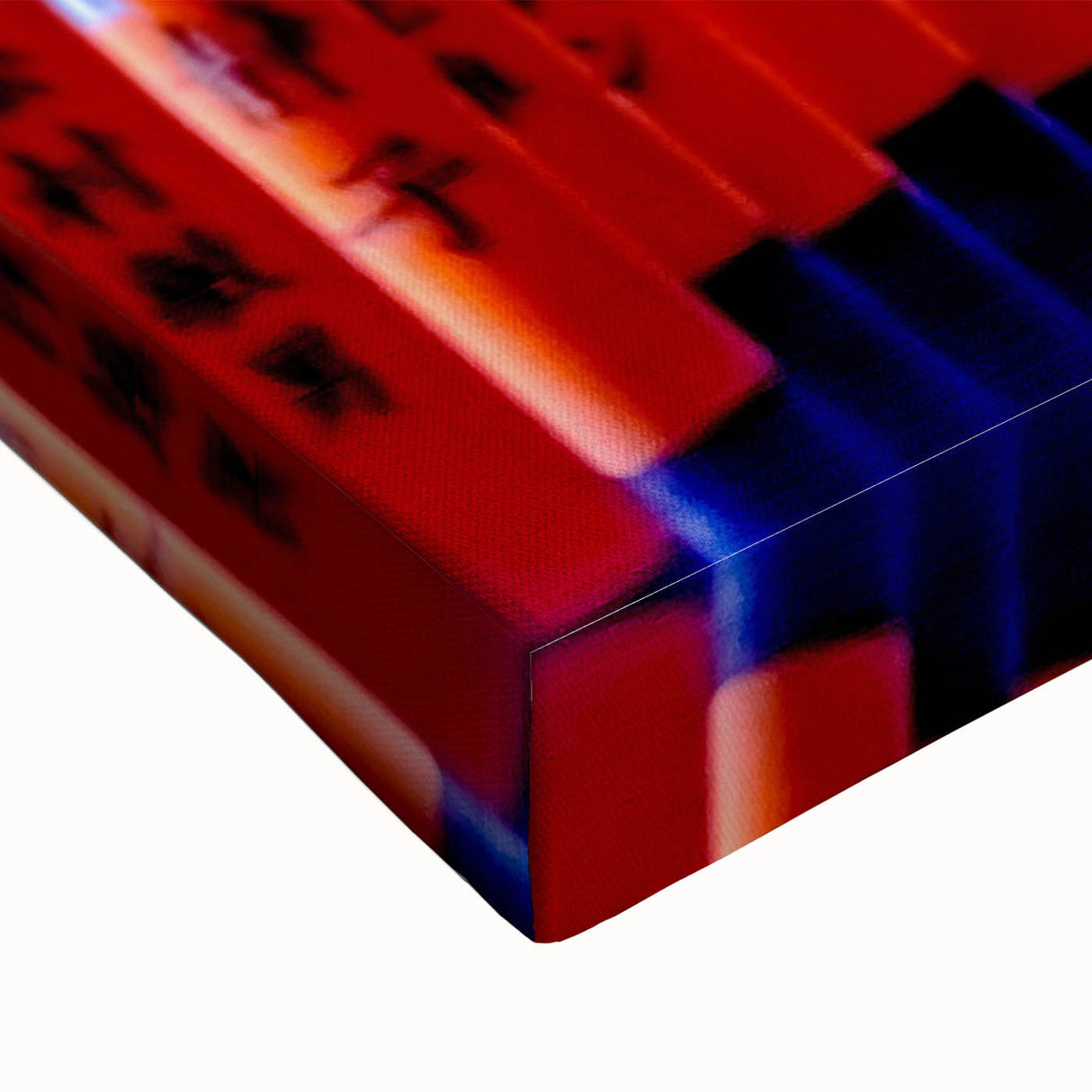 Black and white landscape art painting of Kyoto on stretched canvas, ideal for bedroom wall decor.