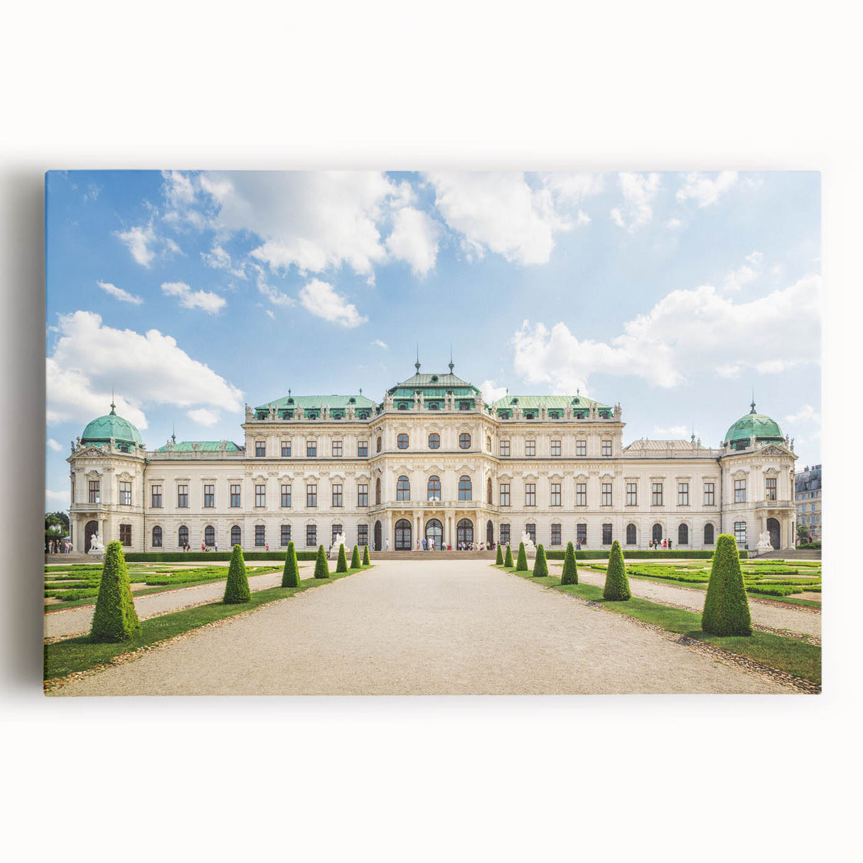 Black and white photo of a European cityscape on a large stretched canvas, ideal for kitchen wall art or bedroom ambiance.