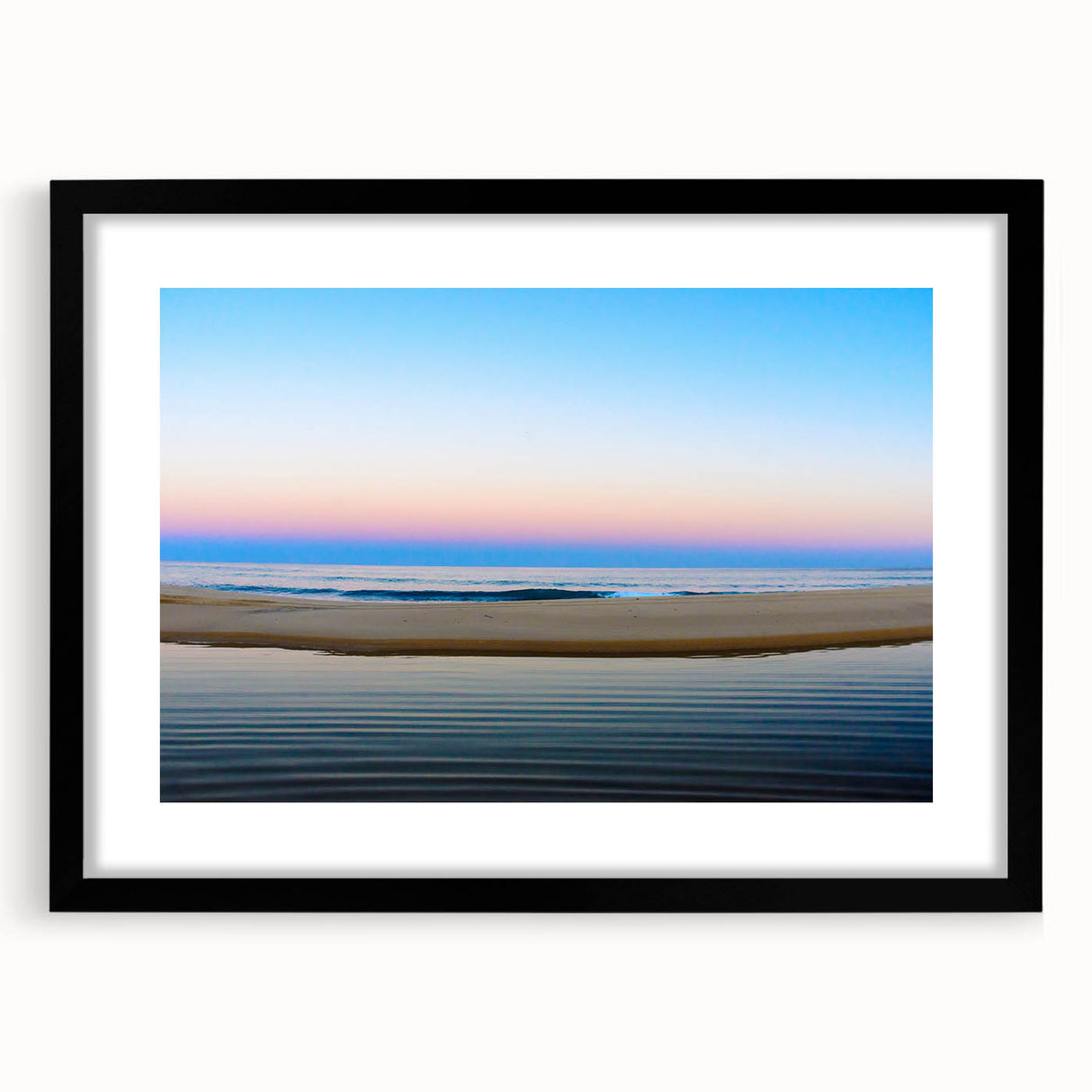 Extra large framed wall art depicting an abstract, colorful art print of Cabo San Lucas with textured brush strokes.