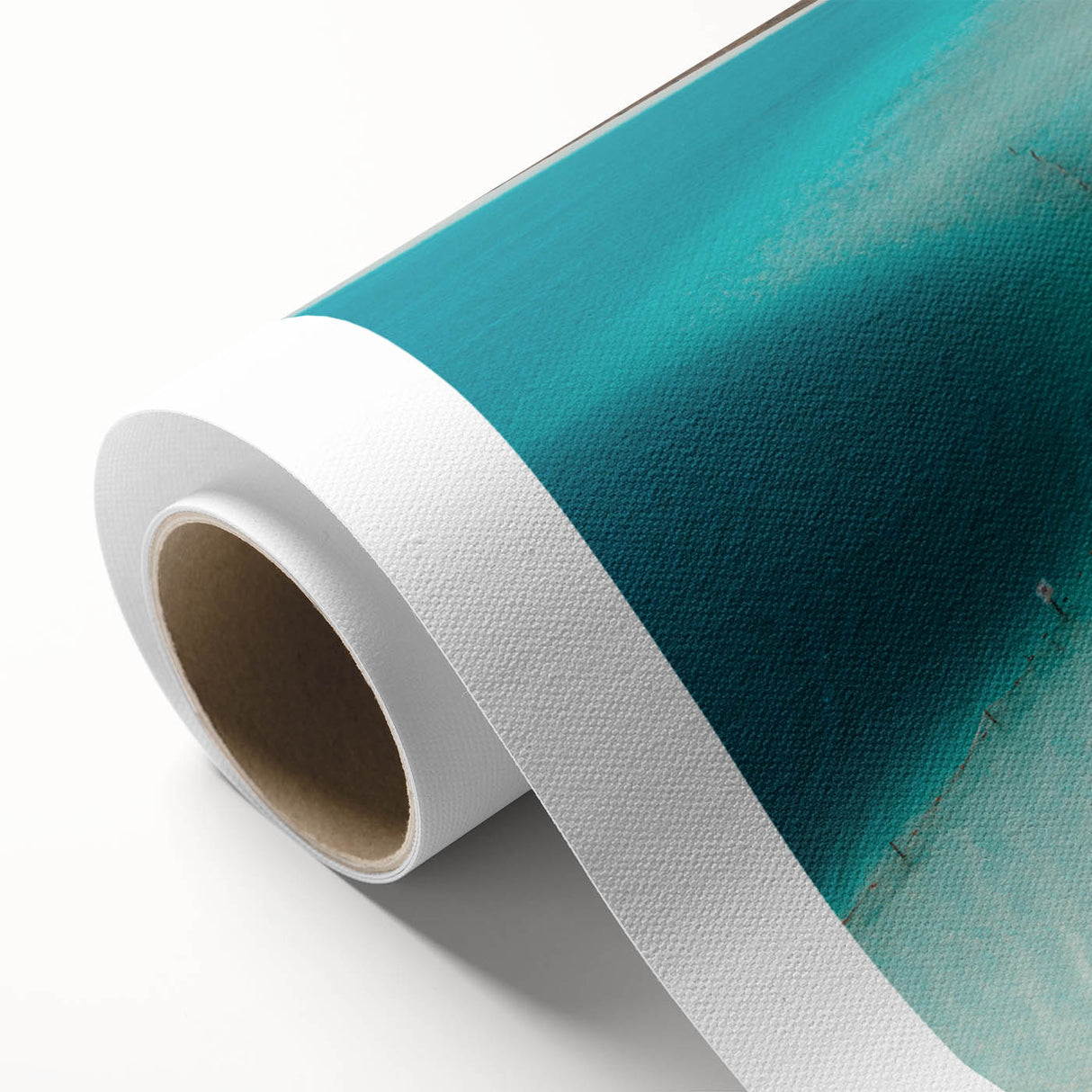 Art deco poster of Quintana Roo scenery in soft pastel shades on rolled canvas, ideal for nursery wall art.