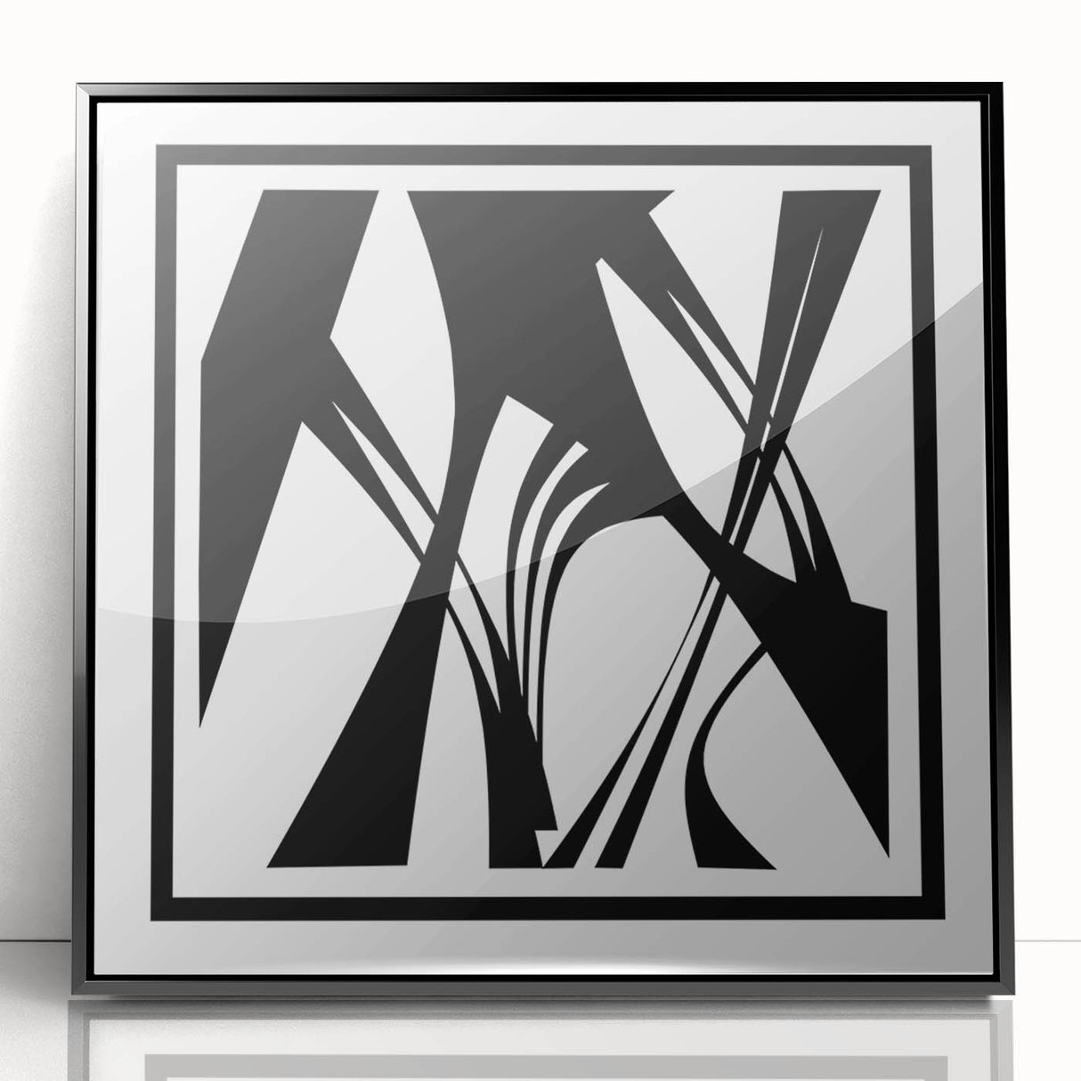 Minimalist Black & White Abstract Bedroom Wall Art – Canvas & Prints