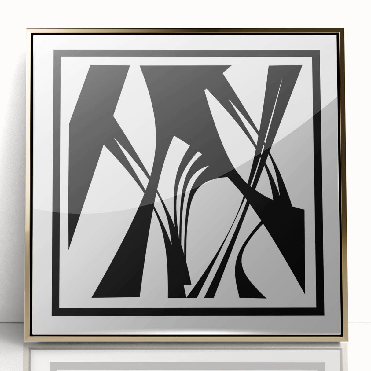 Minimalist Black & White Abstract Bedroom Wall Art – Canvas & Prints
