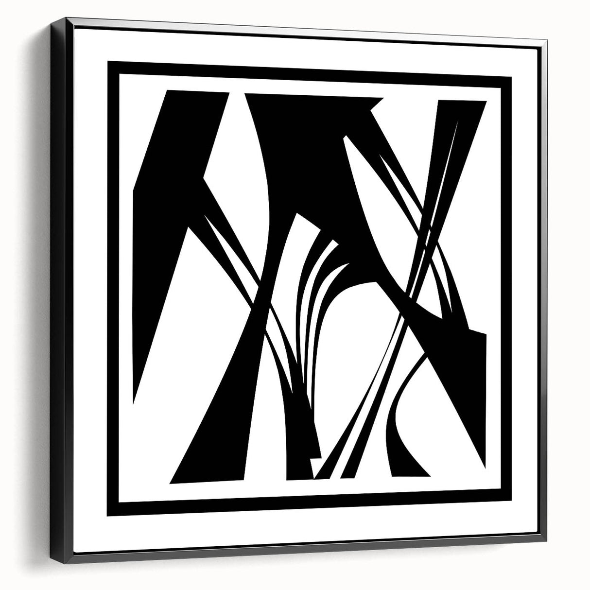Minimalist Black & White Abstract Bedroom Wall Art – Canvas & Prints