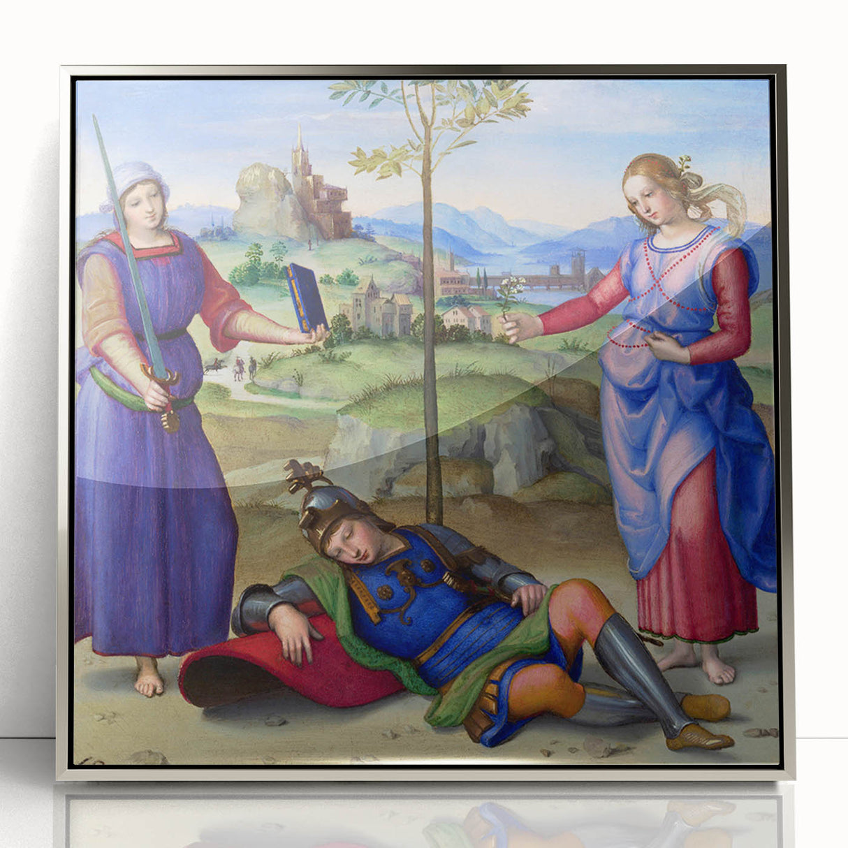 Renaissance Art Print – Raphael's Vision of a Knight – Classic Decor