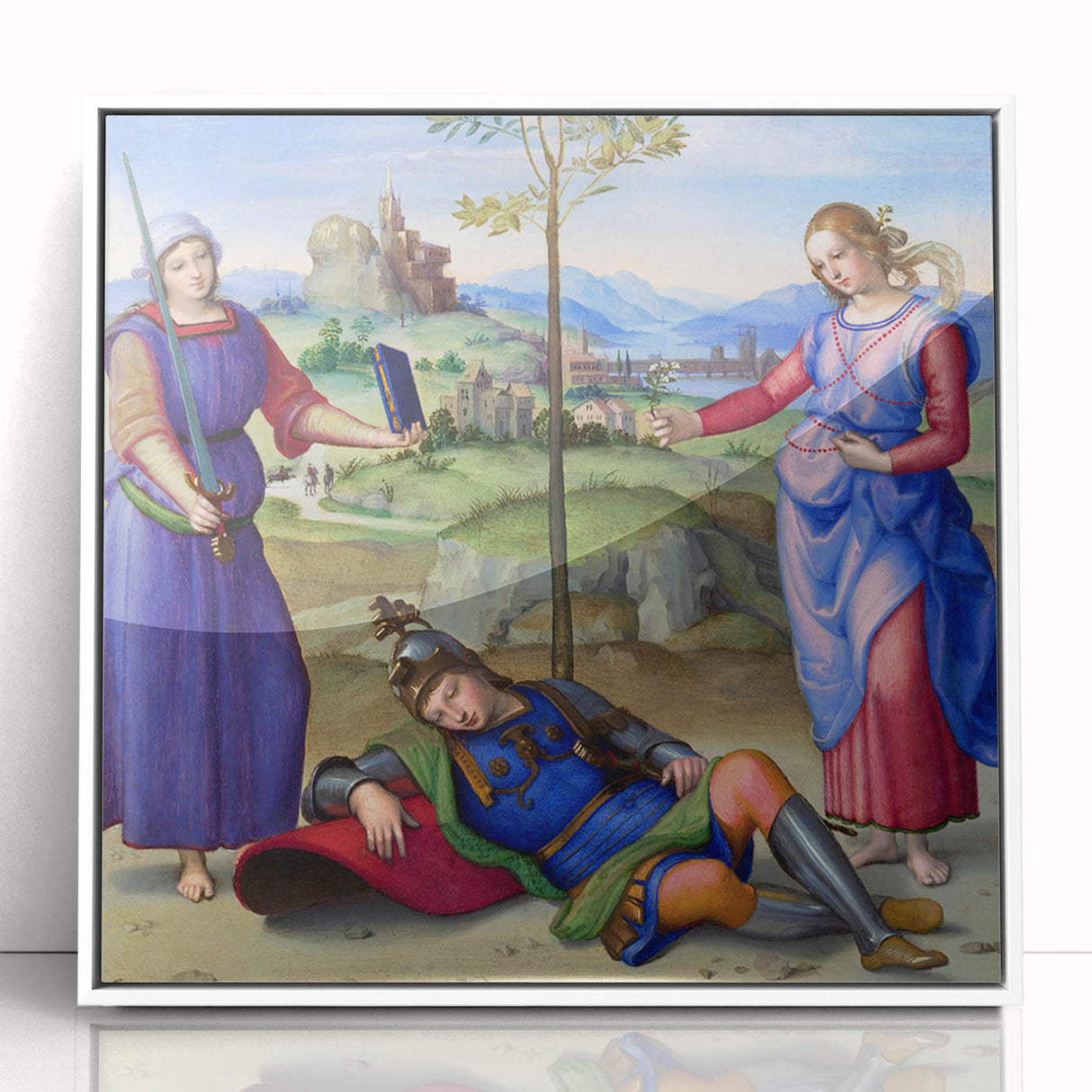 Renaissance Art Print – Raphael's Vision of a Knight – Classic Decor